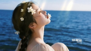 海边清纯少女