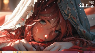 趴在床上的大眼睛清澈眼神美女