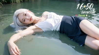 水塘里的白发魔女