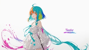 4K彩色少女