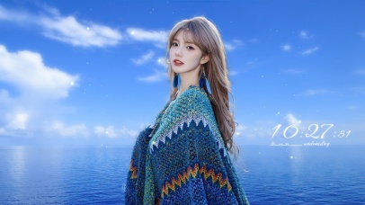 超美治愈长发女孩