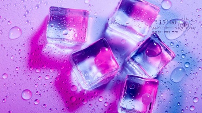 粉色系冰块壁纸4
