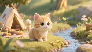 可爱小橘猫