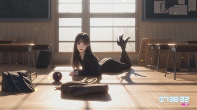 她的发丝如丝绸般顺滑