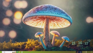 4k发光的蘑菇菇