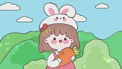 爱吃萝卜的小兔几