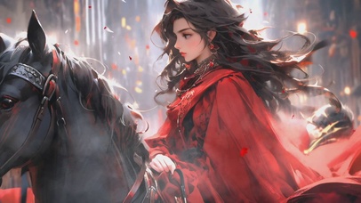 【4K】唯美古风文艺骑马少女