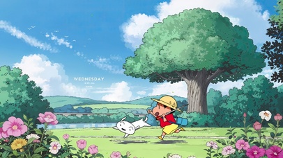 蜡笔小新去钓鱼喽