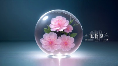 唯美的水晶小花