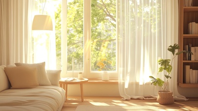 温馨午后窗边小憩