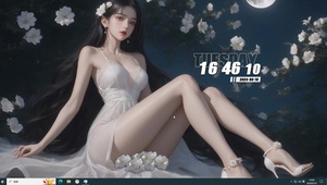 深夜花园少女