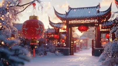 新年灯笼高高挂