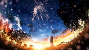 烟火般的星空