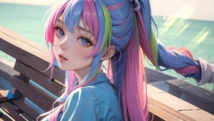海边清纯少女