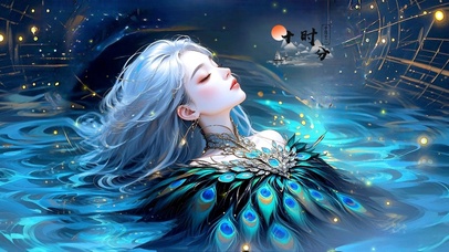 静水疗心的孔雀神女