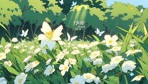 百合花盛开