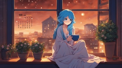 雪天  温暖 美少女