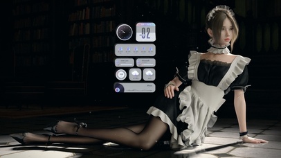 4K黑丝长腿女仆