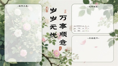 岁岁无忧，万事顺意-分区桌面