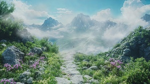 山上小路壁纸