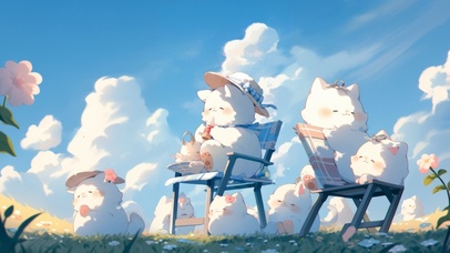 夏日清凉小猫咪