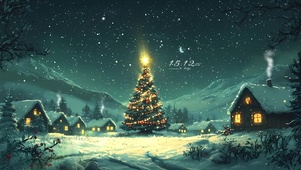 冬季 雪夜