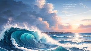 午后海浪