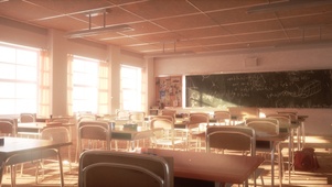 暖暖の教室却空无一人の午后