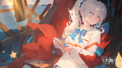 安静的星星 AI插画