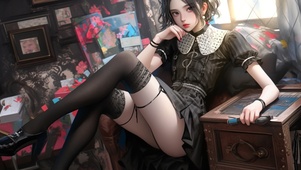 黑丝少女