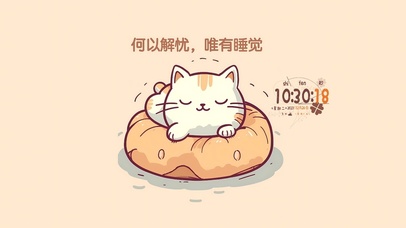 贪睡可爱猫咪