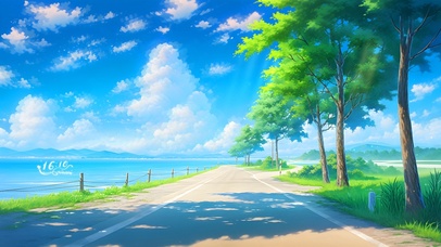 治愈阳光森林小路