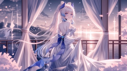 雪墨壁纸丨心海丨美人如画丨