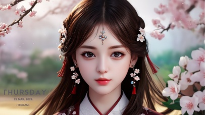 4K樱花少女壁纸