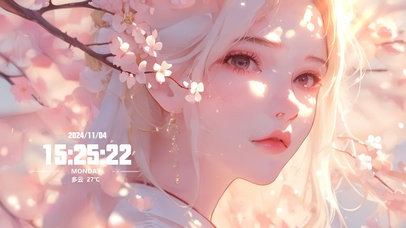 唯美樱花古风美女