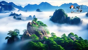 仙境云海天瀑