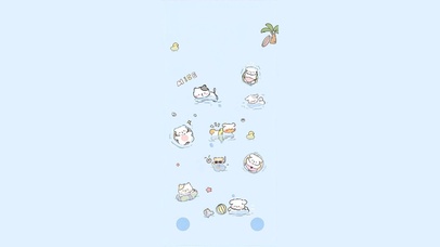 快乐玩水小狗～