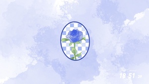 水彩格子玫瑰