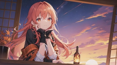 夕阳西下，等你归来