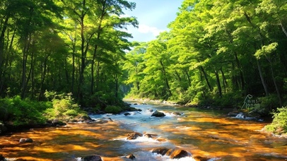 林中小溪
