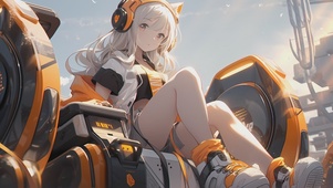 【4K】动态，二次元机器少女