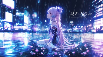 雪墨壁纸丨心海丨雨寂孤身丨