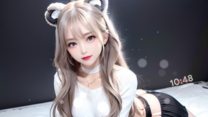 气质兔耳朵女生