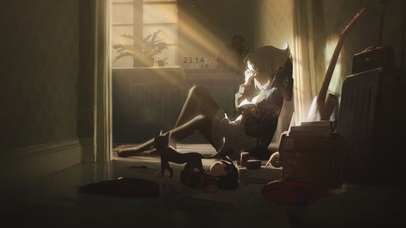 温馨伤心唯美少女