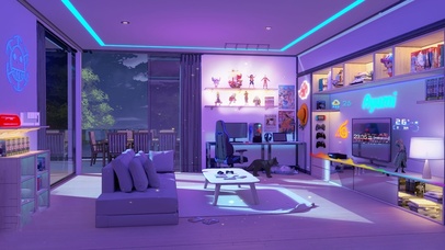 炫酷电竞手办房间