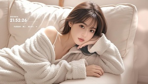 阳光慵懒美女