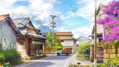 唯美治愈日系小镇