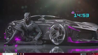 酷炫黑豹—【主题桌面】