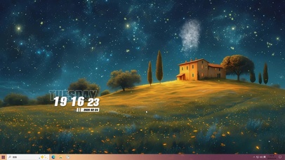 护眼绿景桌面主题