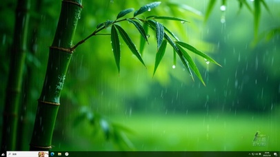 雨中竹林(风景动态壁纸) - 动态壁纸下载 - 元气壁纸